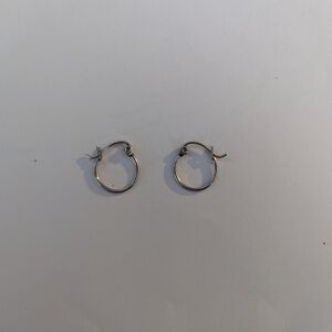 Silver Hoops
